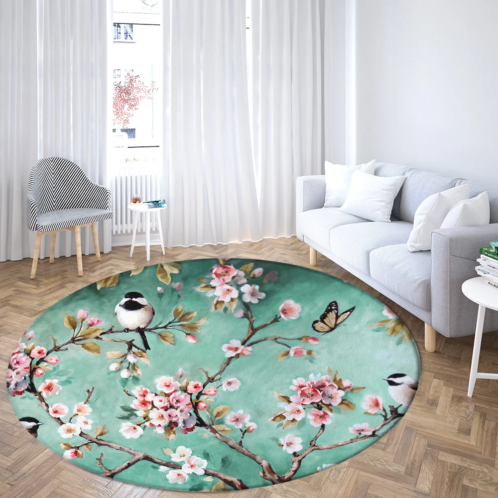 Flower Bird Carpet Round Rugs Peony Rose Sofa Rug Home Living Room Bedroom Bathroom Floor Mats Print Decorate
Flower Bird Carpet Round Rugs Peony Rose Sofa Rug Home Living Room Bedroom Bathroom Floor Mats Print Decorate