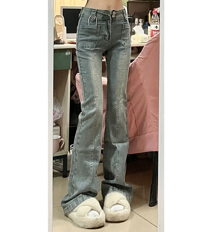 High Waist Slimming Elastic Jeans Women's Micro Flared Denim Pants Casual Long Trousers Vintage American Style plus Size
High Waist Slimming Elastic Jeans Women's Micro Flared Denim Pants Casual Long Trousers Vintage American Style plus Size