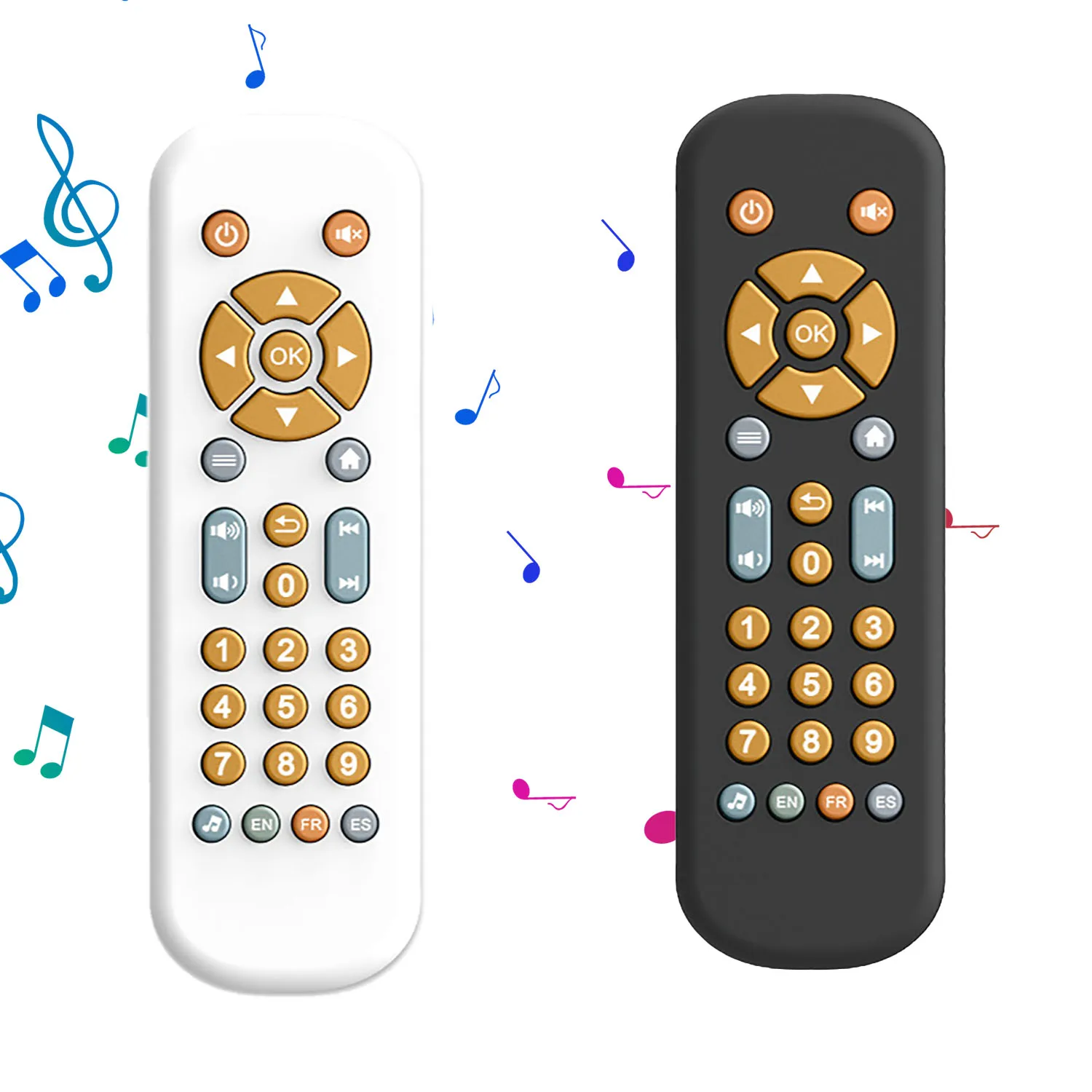 Children's simulation TV remote control English French Spanish early education puzzle toy
Children's simulation TV remote control English French Spanish early education puzzle toy