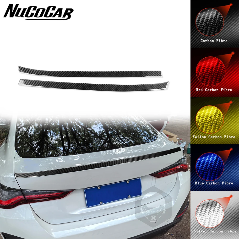 For BMW 4 Series M4 2021-up Carbon Fiber Rear Trunk tail wing Panel Trim strip Car Exterior Accessories Decorative Stickers
For BMW 4 Series M4 2021-up Carbon Fiber Rear Trunk tail wing Panel Trim strip Car Exterior Accessories Decorative Stickers