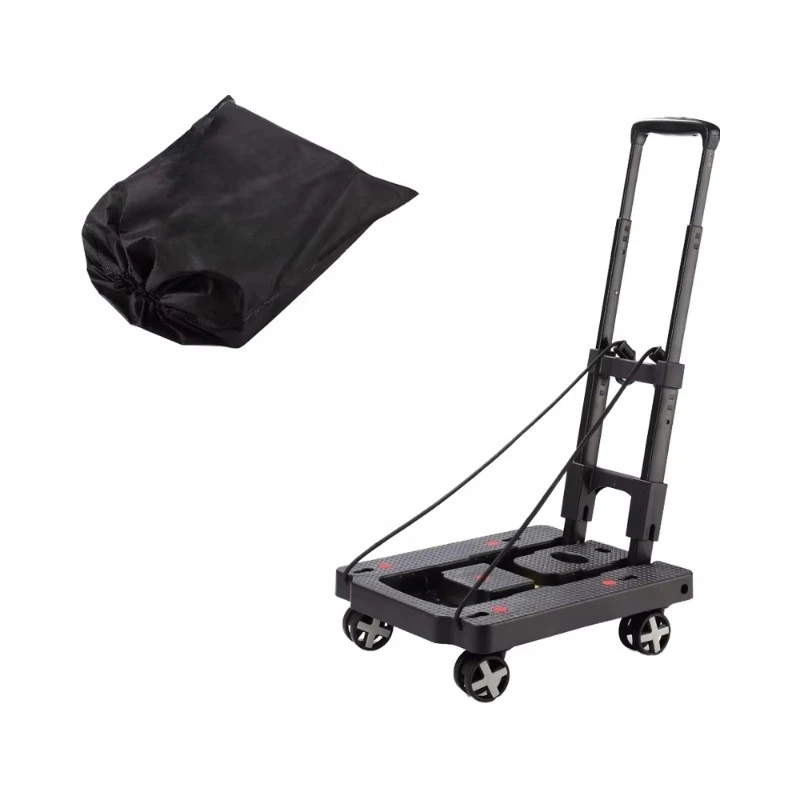 Lightweight folding trolley 4 rotating wheels utility trolley adjustable handle foldable trolley for travel airports
Lightweight folding trolley 4 rotating wheels utility trolley adjustable handle foldable trolley for travel airports