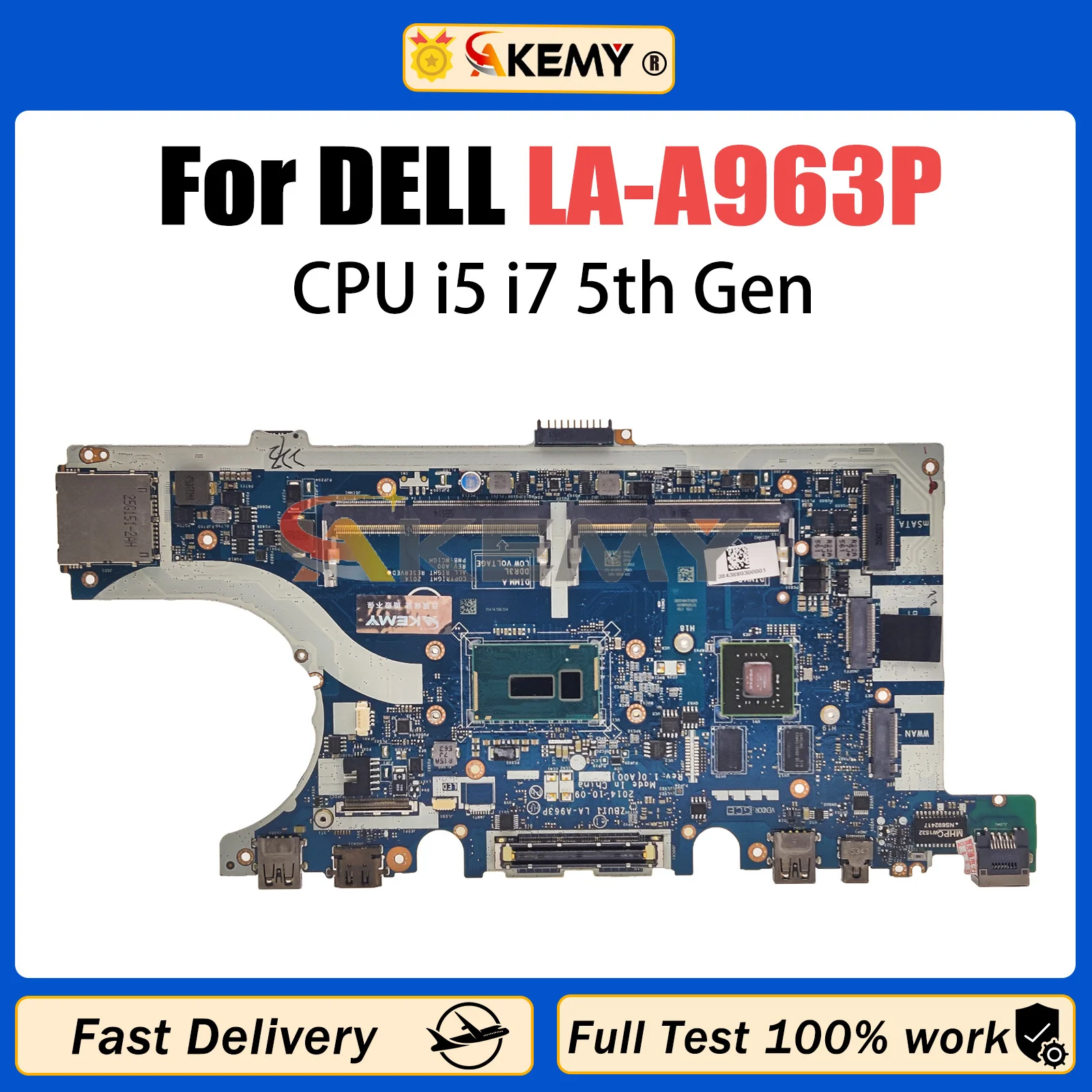 AKEMY For DELL Latitude E7450 Laptop Motherboard LA-A963P 0HVV96 074G70 0KVR03 Notebook Mainboard wi
AKEMY For DELL Latitude E7450 Laptop Motherboard LA-A963P 0HVV96 074G70 0KVR03 Notebook Mainboard wi