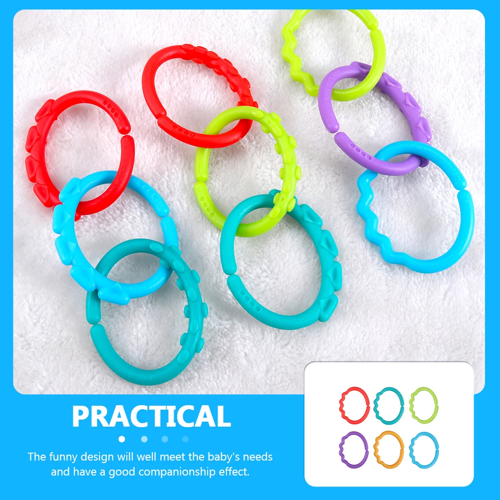 24pcs Connecting Ring Toys Colorful Baby Comforting Molar Playthings Finger Rings Plastic Newborn Visual Development
24pcs Connecting Ring Toys Colorful Baby Comforting Molar Playthings Finger Rings Plastic Newborn Visual Development
