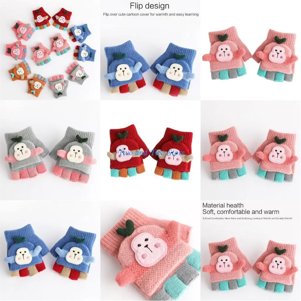 HX6F Зимние перчатки Теплые варежки с откидной крышкой Милые перчатки-трансформеры с половиной и полным пальцем
HX6F Зимние перчатки Теплые варежки с откидной крышкой Милые перчатки-трансформеры с половиной и полным пальцем