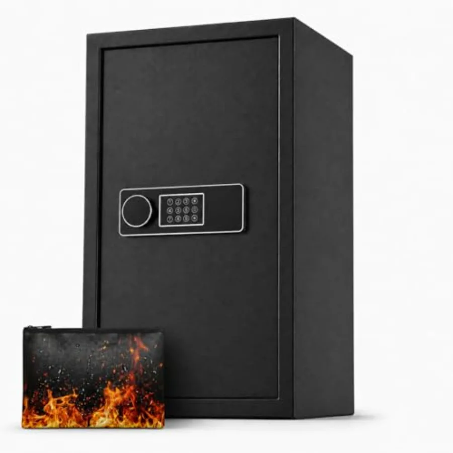Large Safes for Home Office Use, Steel Construction, Black Finish, Fireproof Bag Included, Digital Keypad, Spare Keys, Alarm Sy
Large Safes for Home Office Use, Steel Construction, Black Finish, Fireproof Bag Included, Digital Keypad, Spare Keys, Alarm Sy
