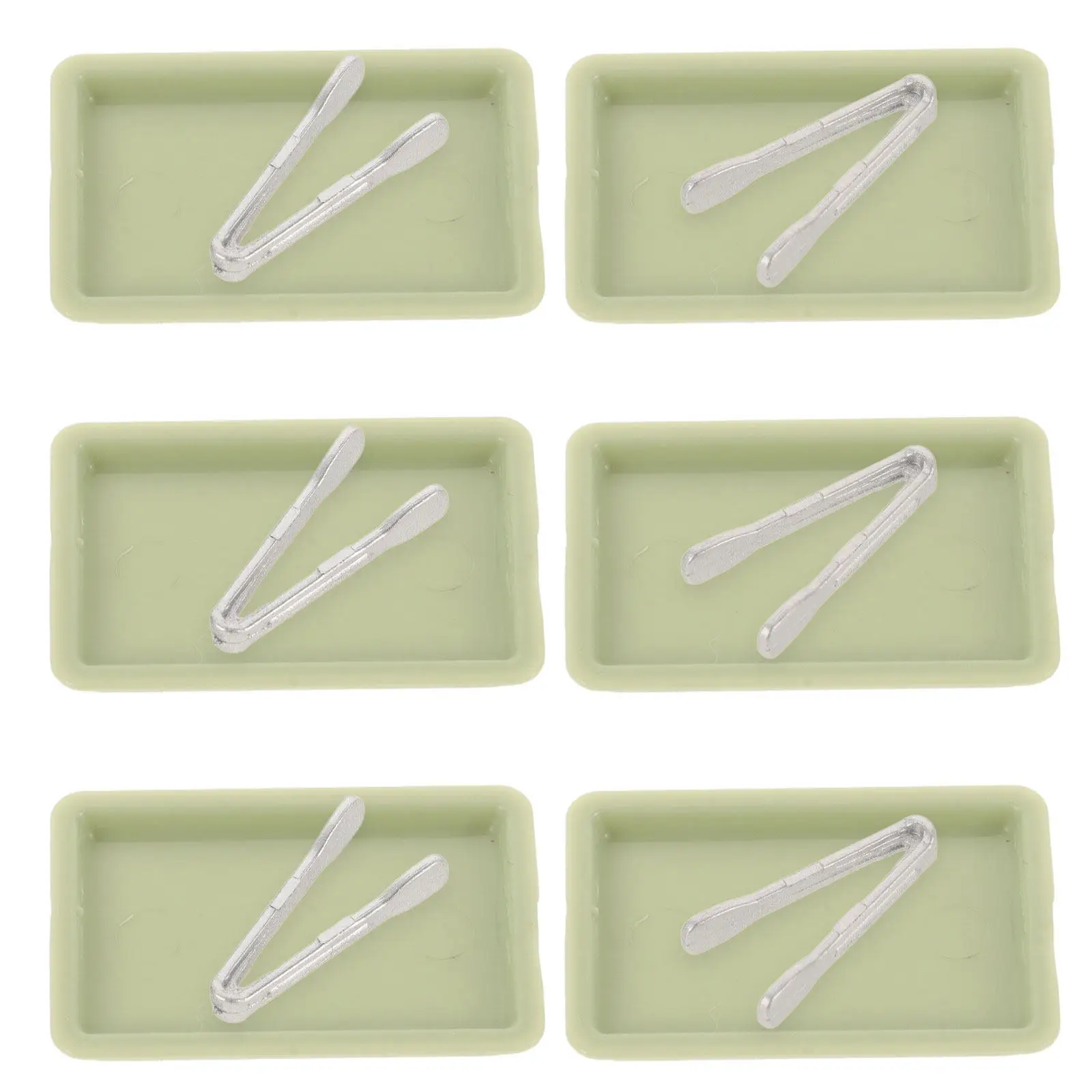 6 Sets Miniature Bread Tongs Tray Realistic Kitchen Tools for Dollhouse Bakery Decoration Miniature Accessories
6 Sets Miniature Bread Tongs Tray Realistic Kitchen Tools for Dollhouse Bakery Decoration Miniature Accessories