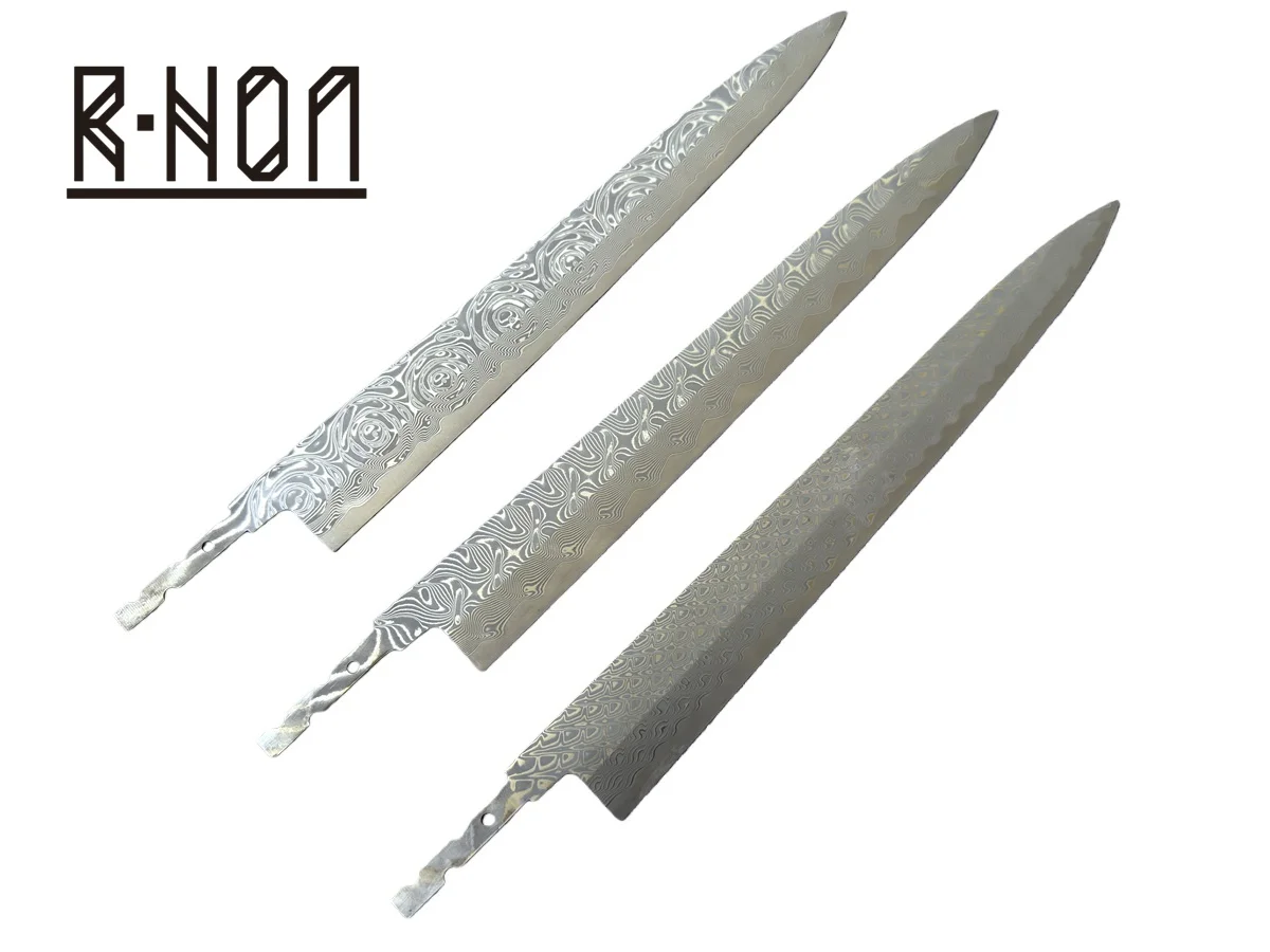 RHON DIY Net Yanagiba Knife Blade VG10 Damascus Steel Japanese Kitchen Salmon Fish Sashimi Sushi Slicing Knives Without Handle
RHON DIY Net Yanagiba Knife Blade VG10 Damascus Steel Japanese Kitchen Salmon Fish Sashimi Sushi Slicing Knives Without Handle