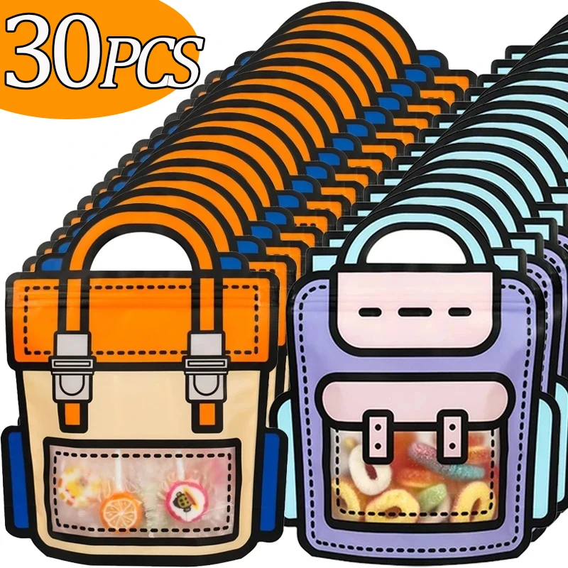 30/2Pcs School Bags Shape Zipper Bags Cookie Candy Snack Packaging Bag Creative Storage Bag for Kids Birthday Graduation Gifts
30/2Pcs School Bags Shape Zipper Bags Cookie Candy Snack Packaging Bag Creative Storage Bag for Kids Birthday Graduation Gifts