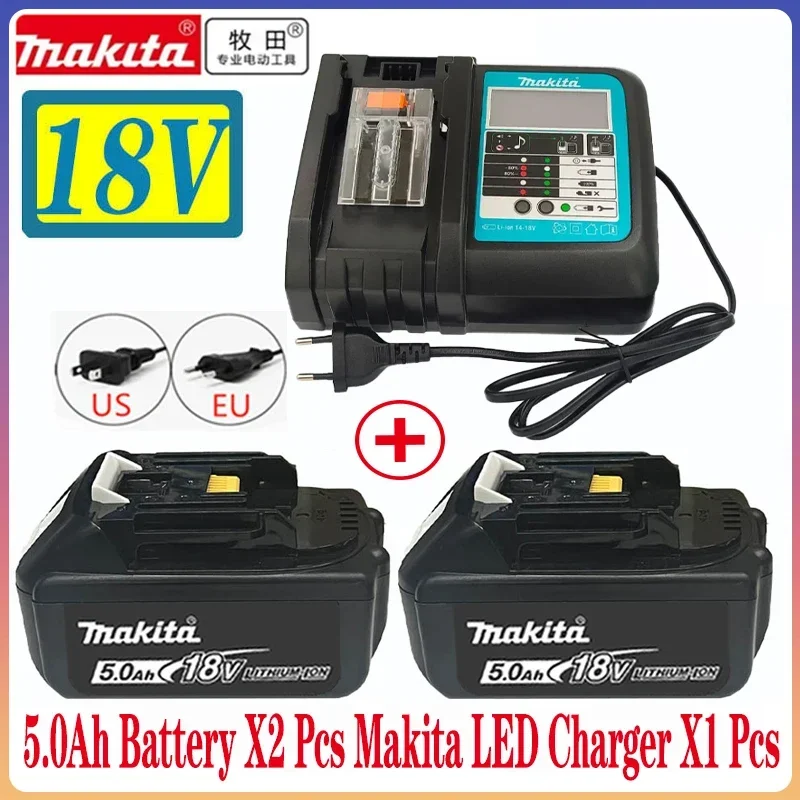 Makita 18V 6.0Ah rechargeable lithium-ion battery, Makita BL1840 BL1830 BL1830B BL1830B BL1850B original power tool battery
Makita 18V 6.0Ah rechargeable lithium-ion battery, Makita BL1840 BL1830 BL1830B BL1830B BL1850B original power tool battery