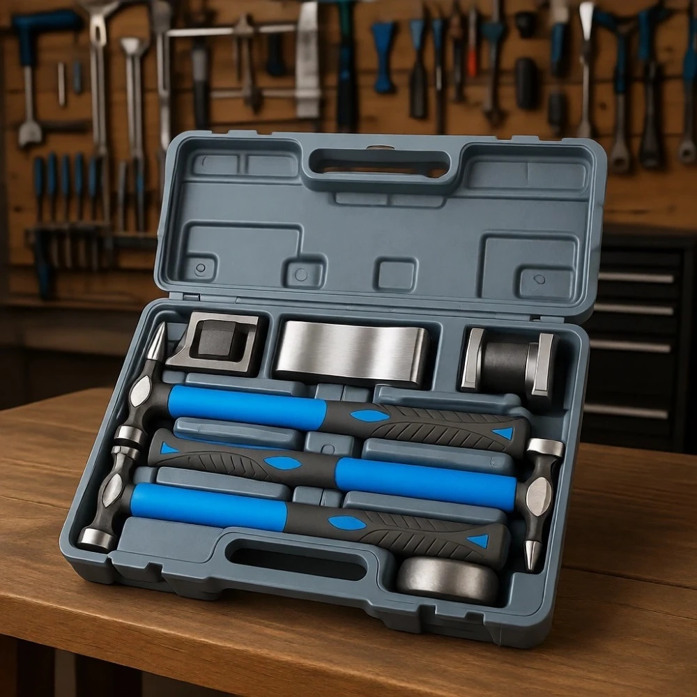 7 Piece Auto Body Hammer and Dolly Set Drop Forged Steel Metal Forming Tools
7 Piece Auto Body Hammer and Dolly Set Drop Forged Steel Metal Forming Tools