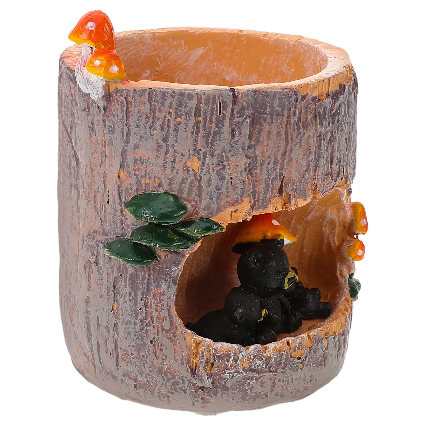Black Bear Resin Tree Hole Flower Pot Succulent Planter Garden Pot Decor Bonsai Trough Box for Home Office Fairy Garden
Black Bear Resin Tree Hole Flower Pot Succulent Planter Garden Pot Decor Bonsai Trough Box for Home Office Fairy Garden
