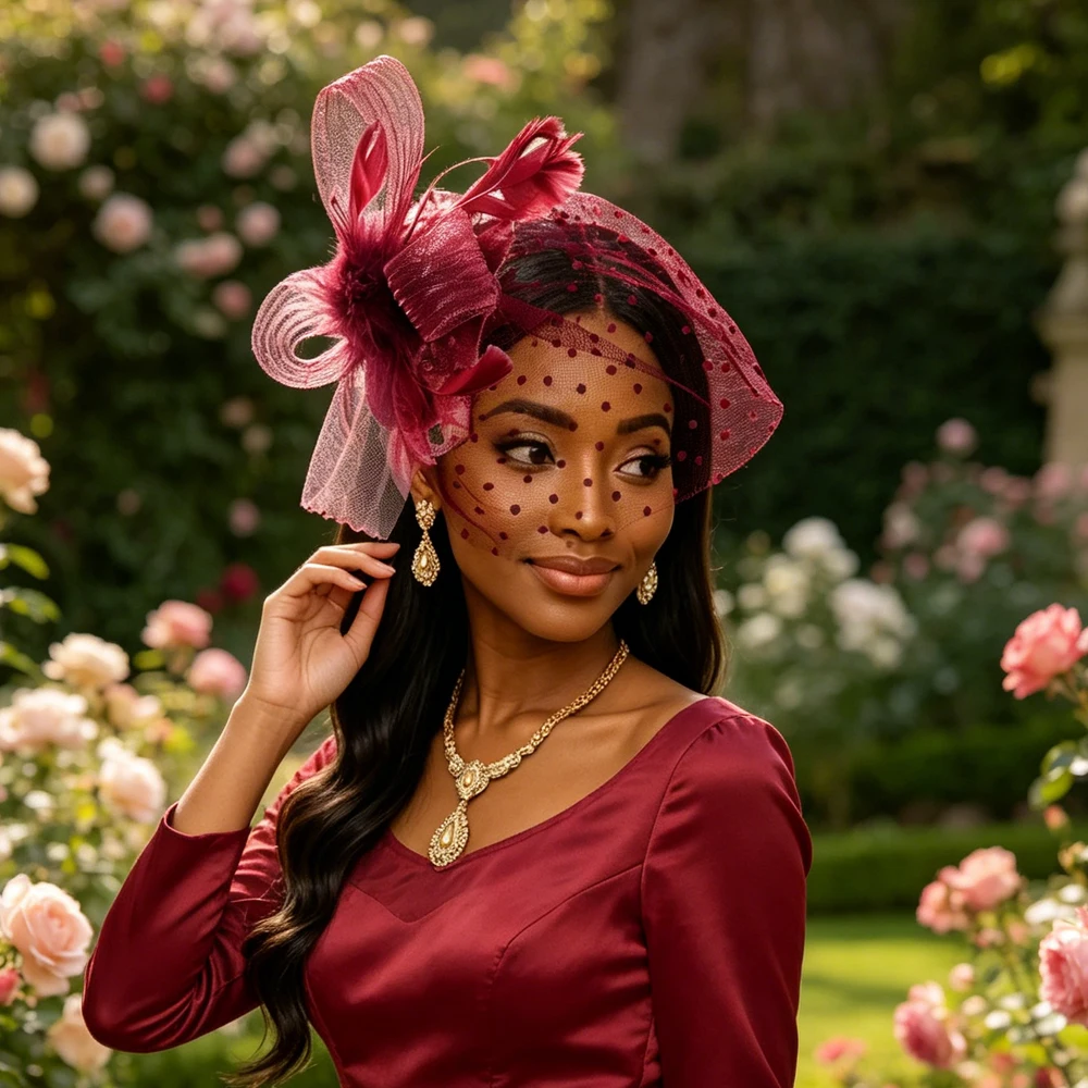 Women Elegant Vintage Feather Flower Fascinator Hat Ladies Hair Accessories Wedding Party Floral Mesh Veil Headband Hairpin
Women Elegant Vintage Feather Flower Fascinator Hat Ladies Hair Accessories Wedding Party Floral Mesh Veil Headband Hairpin