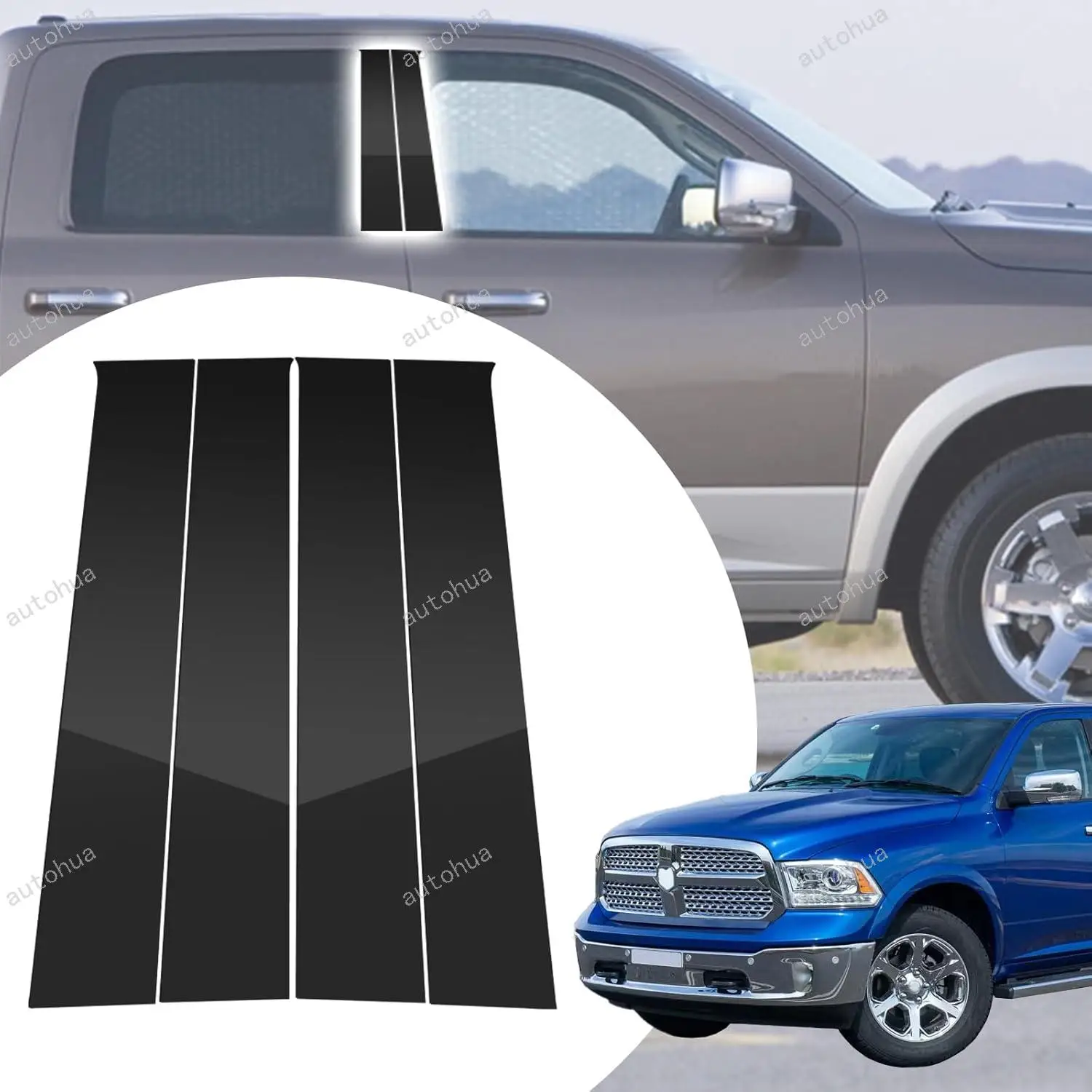 Door Pillar Post Trim for Dodge Ram 1500 2500 3500 2009-2018 Side Door Pillar Anti Scratch Glossy PC Stickers Cover Moldings
Door Pillar Post Trim for Dodge Ram 1500 2500 3500 2009-2018 Side Door Pillar Anti Scratch Glossy PC Stickers Cover Moldings