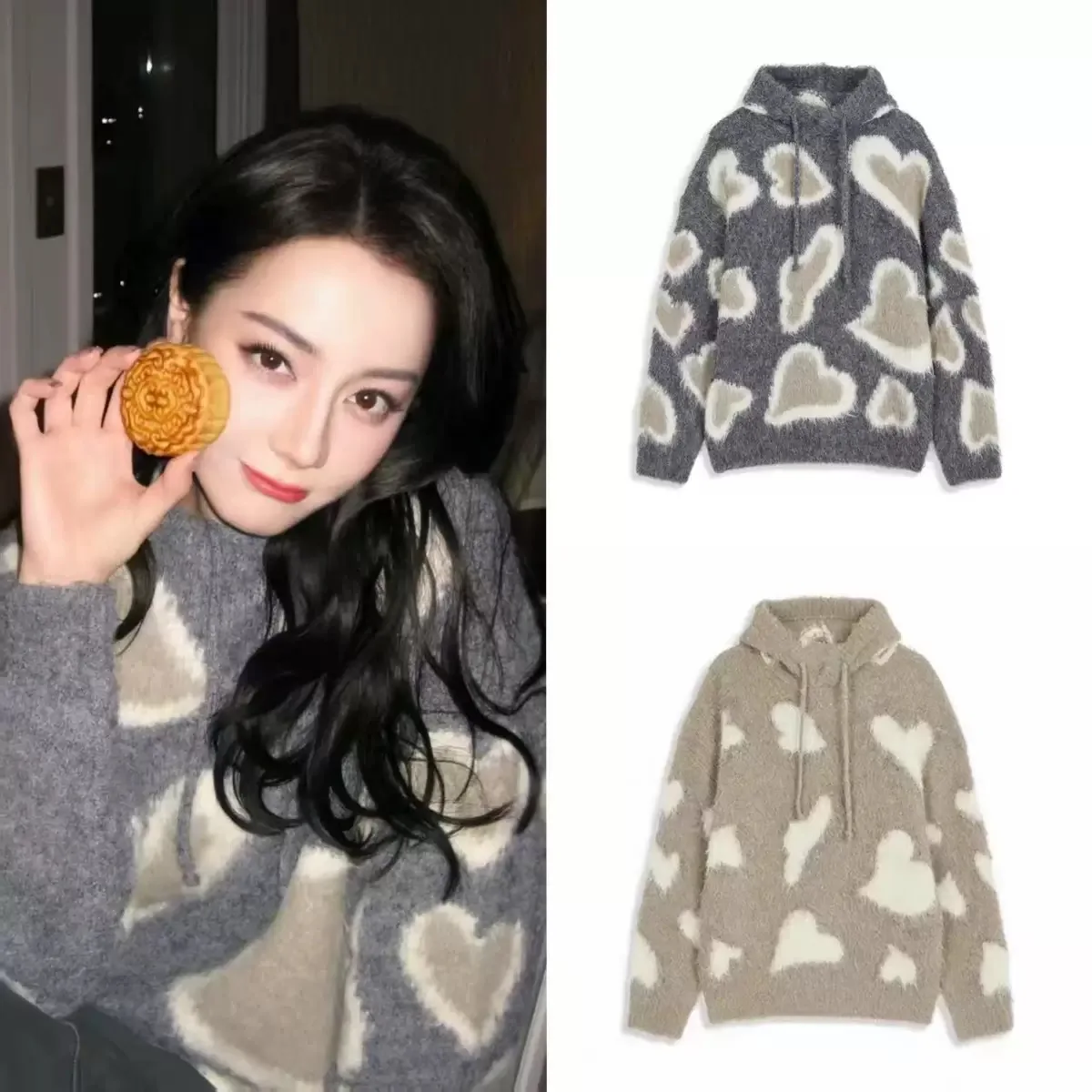 Свободная вязаная толстовка с капюшоном, свитер с рисунком сердца, повседневный теплый теплый осенне-зимний длинный топ све
Свободная вязаная толстовка с капюшоном, свитер с рисунком сердца, повседневный теплый теплый осенне-зимний длинный топ све