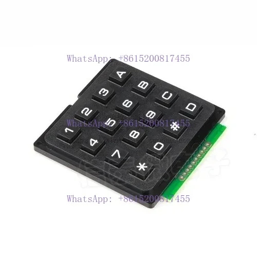 Single chip computer keyboard key matrix 3 * 4 4X4 A keyboard 16 key industrial keyboard row and column scanning
Single chip computer keyboard key matrix 3 * 4 4X4 A keyboard 16 key industrial keyboard row and column scanning