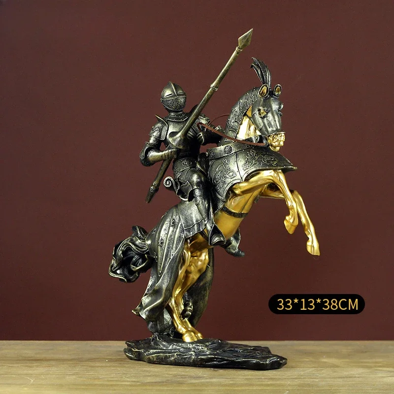Royal Knight Figurine - Eco-Friendly Resin, Vintage Decor Piece, Living Room and Office Display, Aristocratic Medieval Statue
Royal Knight Figurine - Eco-Friendly Resin, Vintage Decor Piece, Living Room and Office Display, Aristocratic Medieval Statue