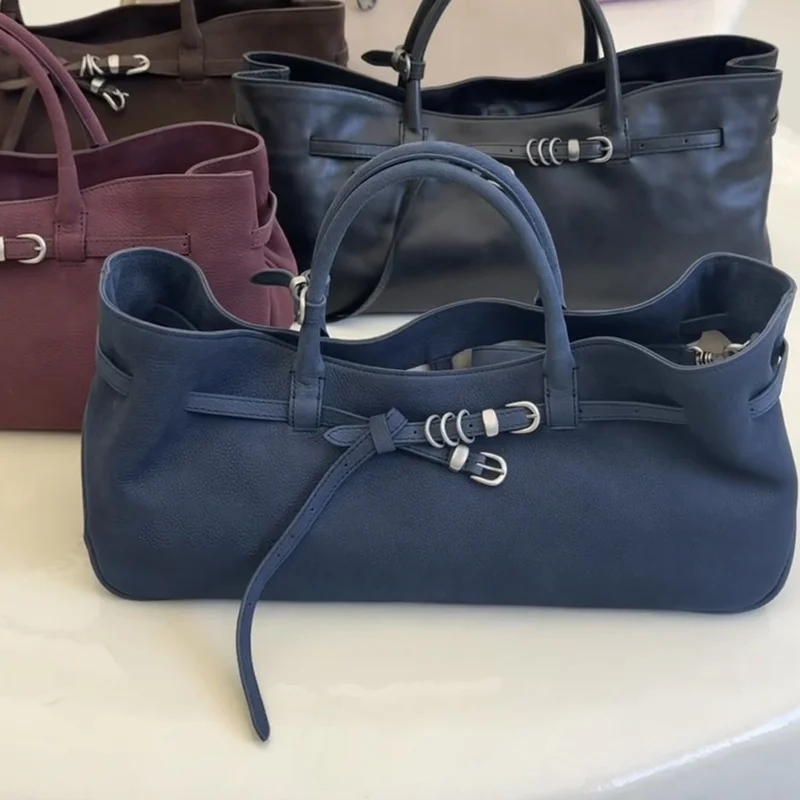 Brand Frosted Suede Handbag Belt Buckle Clutch Bag Women's Rectangular Storage Bag Fashion Tote Bag Large Capacity Basket Bag
Brand Frosted Suede Handbag Belt Buckle Clutch Bag Women's Rectangular Storage Bag Fashion Tote Bag Large Capacity Basket Bag