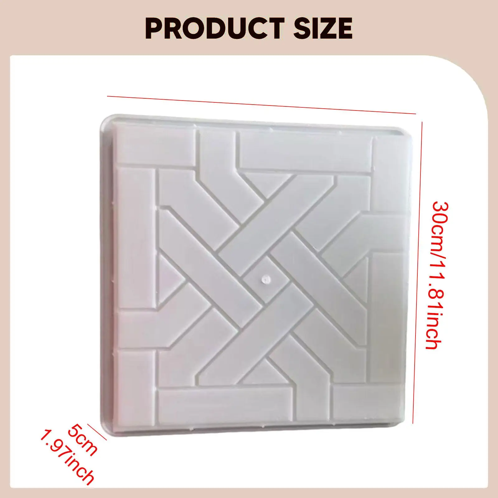 Garden Decorative Stepping Stone Mould Plastic Cement Paver for DIY Brick Pavement Walkway Outdoor
Garden Decorative Stepping Stone Mould Plastic Cement Paver for DIY Brick Pavement Walkway Outdoor