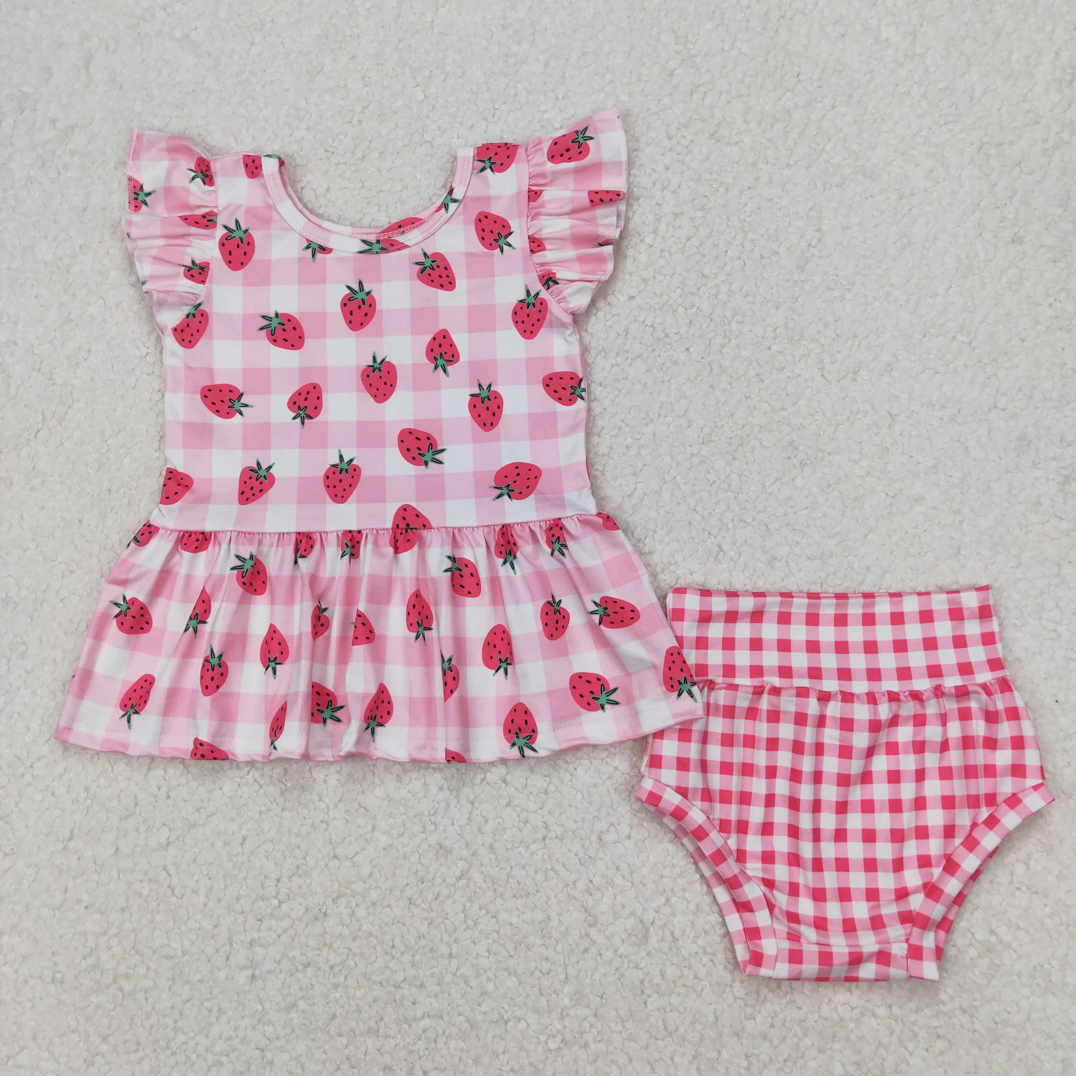 3.27y NEW stock baby girls summer clothing wholesale boutique strawberry pink white plaid lace flying sleeve bummies set
3.27y NEW stock baby girls summer clothing wholesale boutique strawberry pink white plaid lace flying sleeve bummies set
