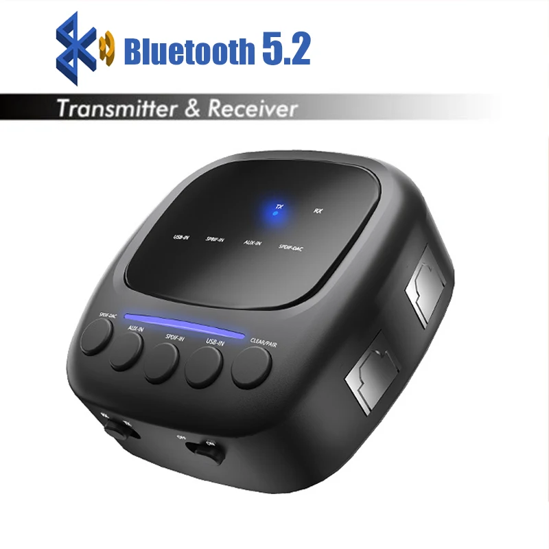 Bluetooth 5,2 передатчик приемник беспроводной адаптер 2 в 1 3,5 мм аудио AUX адаптер для автомобиля ТВ наушников динамиков аудио музыки
Bluetooth 5,2 передатчик приемник беспроводной адаптер 2 в 1 3,5 мм аудио AUX адаптер для автомобиля ТВ наушников динамиков аудио музыки