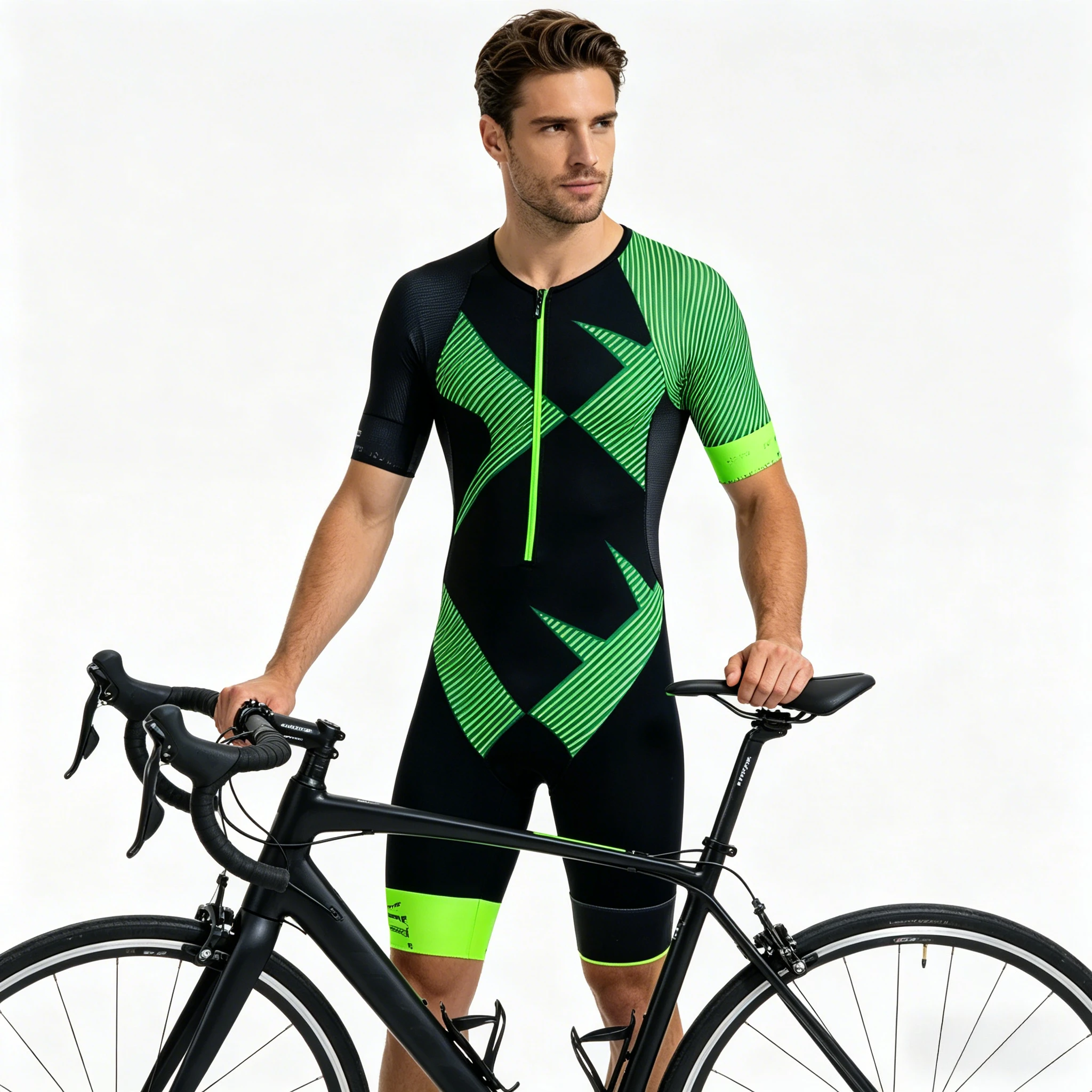 Short Sleeve Anti-UV Triathlon Cycling Jersey Set Breathable Printing Cycling Clothing Bib Shorts With Silicone Gel Pad Men's
Short Sleeve Anti-UV Triathlon Cycling Jersey Set Breathable Printing Cycling Clothing Bib Shorts With Silicone Gel Pad Men's