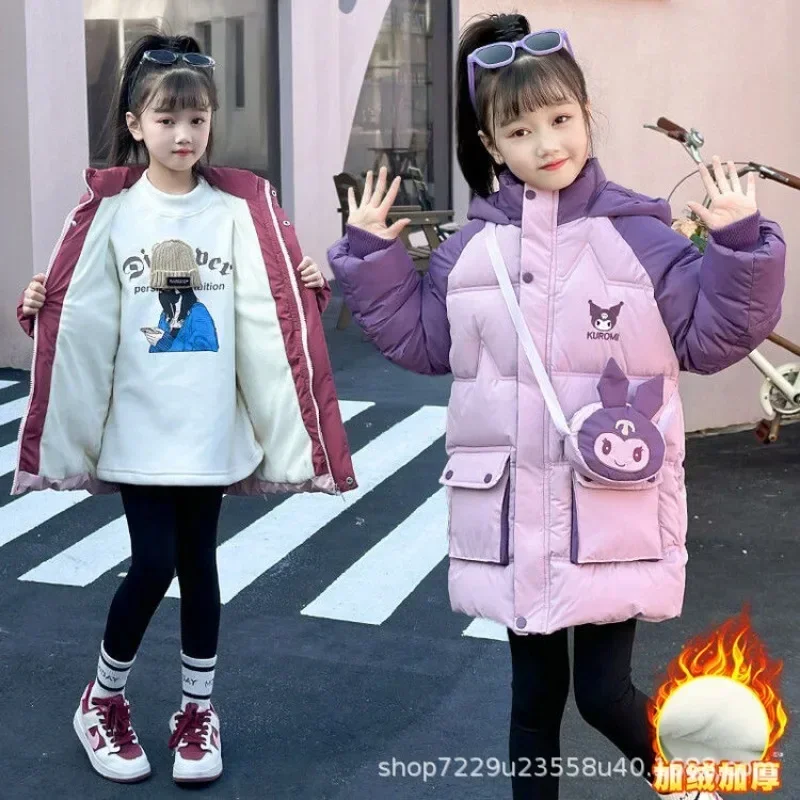 Girly Heart Kuromi Anime Sanrio Kawaii Long Sleeve Winter Warm Coat Cute Cartoon Children Thickened Jacket Gifts for Kids
Girly Heart Kuromi Anime Sanrio Kawaii Long Sleeve Winter Warm Coat Cute Cartoon Children Thickened Jacket Gifts for Kids