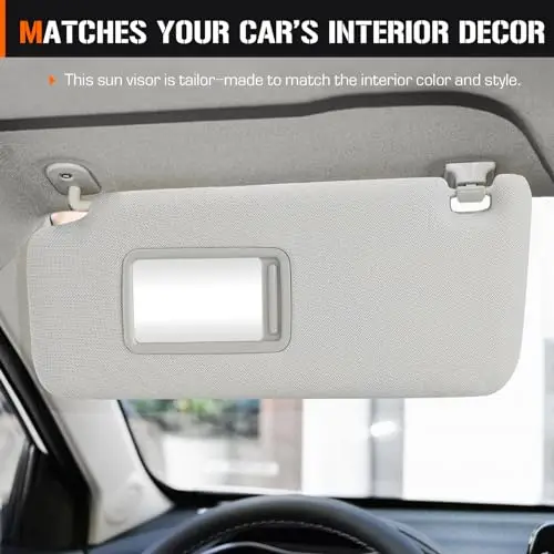 Grey Driver And Passenger Sun Visor For 2010–2023 Toyota 4Runner, Stretchable With Integrated Mirror, OEM Replacement Part
Grey Driver And Passenger Sun Visor For 2010–2023 Toyota 4Runner, Stretchable With Integrated Mirror, OEM Replacement Part