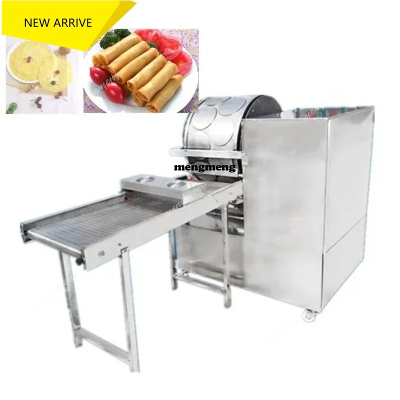 Full Automatic Spring Roll Making Lumpia Wrapper Making Machine Pancake Skin Wrapper Spring Roll Wrapper Machine