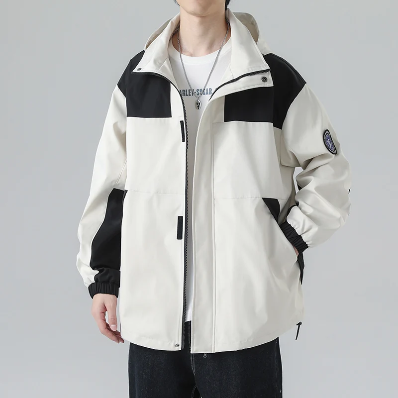 Men's Spring Autumn Workwear Jacket Vintage American Style Loose Sporty Hooded Windbreaker Youthful Energy Long Sleeve Zipper
Men's Spring Autumn Workwear Jacket Vintage American Style Loose Sporty Hooded Windbreaker Youthful Energy Long Sleeve Zipper