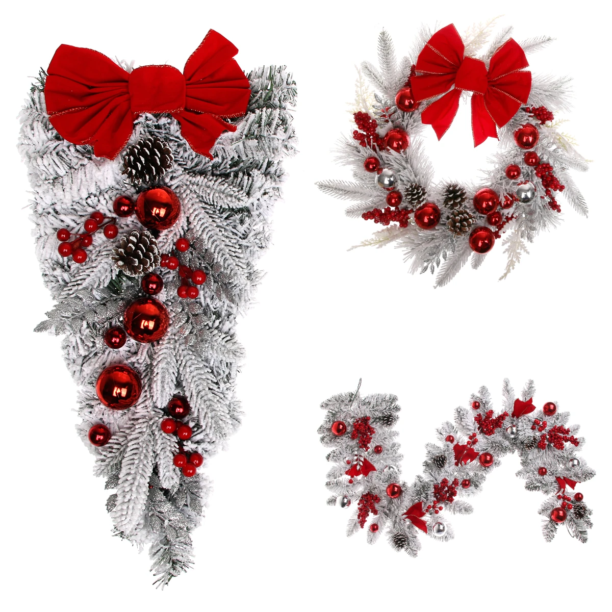 Artificial Christmas Wreath Red White Color Fashion 2025 Xmas Decorations Home Garden Front Door Hanging Garland Signs
Artificial Christmas Wreath Red White Color Fashion 2025 Xmas Decorations Home Garden Front Door Hanging Garland Signs