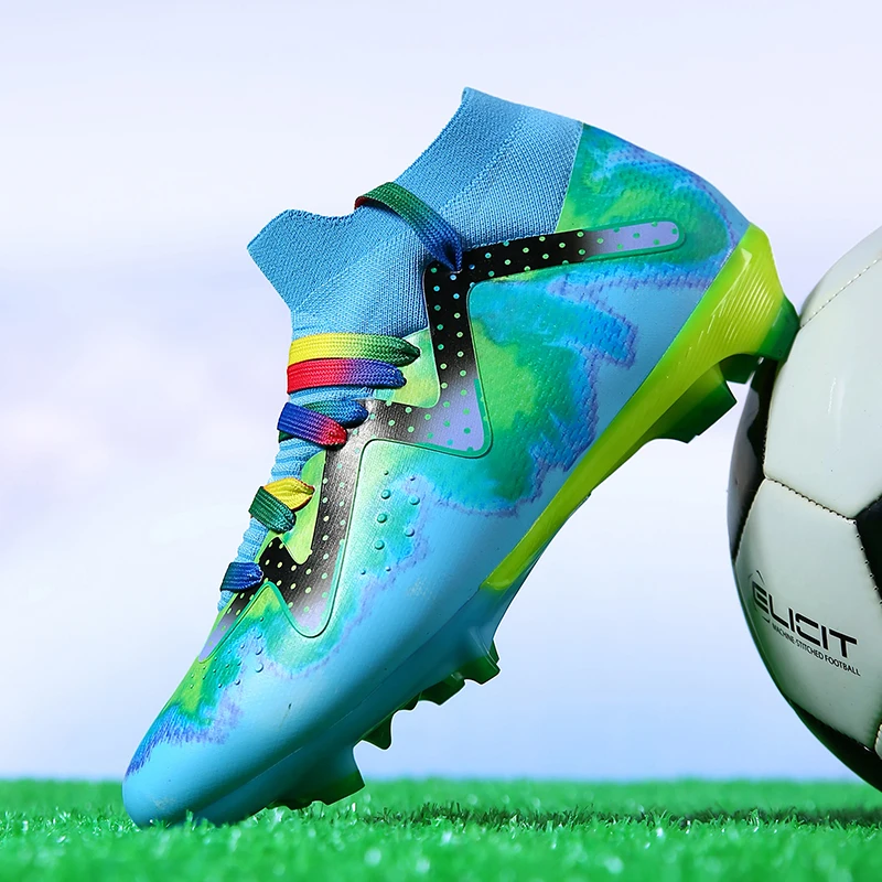 Comfortable and lightweight men's and women's soccer sneakers, special shoes for outdoor turf sports training High color value
Comfortable and lightweight men's and women's soccer sneakers, special shoes for outdoor turf sports training High color value