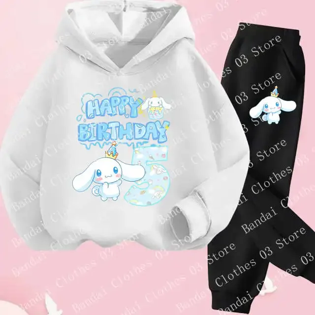 Kawaii Cinnamoroll Kids Sports Suit Cinnamoroll Birthday Digit Sweater Anime My Melody Children Hoodie Sweatpants Set Girl Gift
Kawaii Cinnamoroll Kids Sports Suit Cinnamoroll Birthday Digit Sweater Anime My Melody Children Hoodie Sweatpants Set Girl Gift