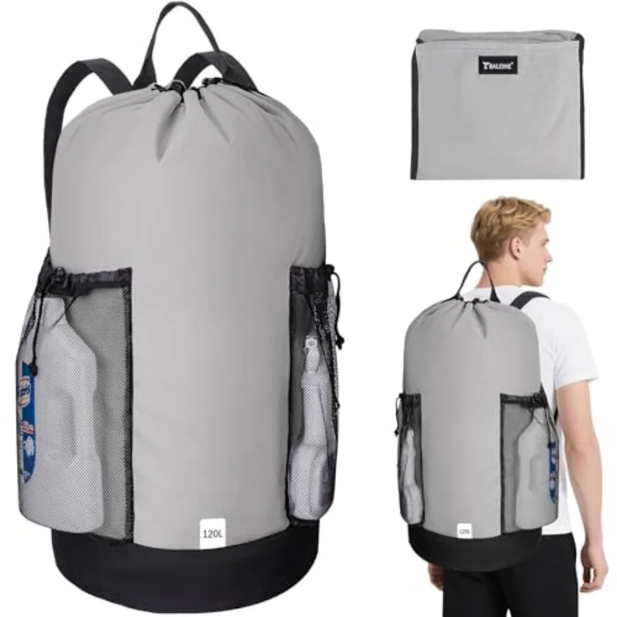 Laundry Bag Backpack, 900D Oxford Fabric Large Travel Laundry Bags with Shoulder Straps and 2 Mesh Pockets for College Dorm, Ap
Laundry Bag Backpack, 900D Oxford Fabric Large Travel Laundry Bags with Shoulder Straps and 2 Mesh Pockets for College Dorm, Ap