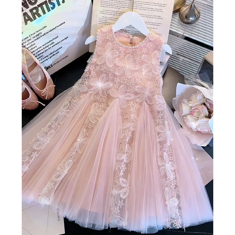 Baby girl dress summer outfit new children's mesh princess vest dress 100-150cm
Baby girl dress summer outfit new children's mesh princess vest dress 100-150cm