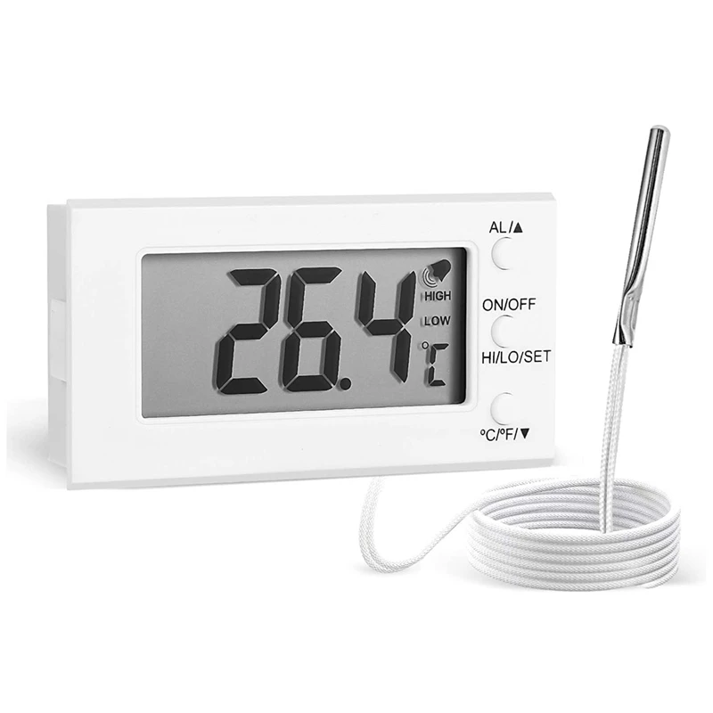 A93G Digital Oven Thermometer With Probe -58°F To 572°F, High Low Temperature Alarm, LCD Display, Celsius/Fahrenheit Switch
A93G Digital Oven Thermometer With Probe -58°F To 572°F, High Low Temperature Alarm, LCD Display, Celsius/Fahrenheit Switch
