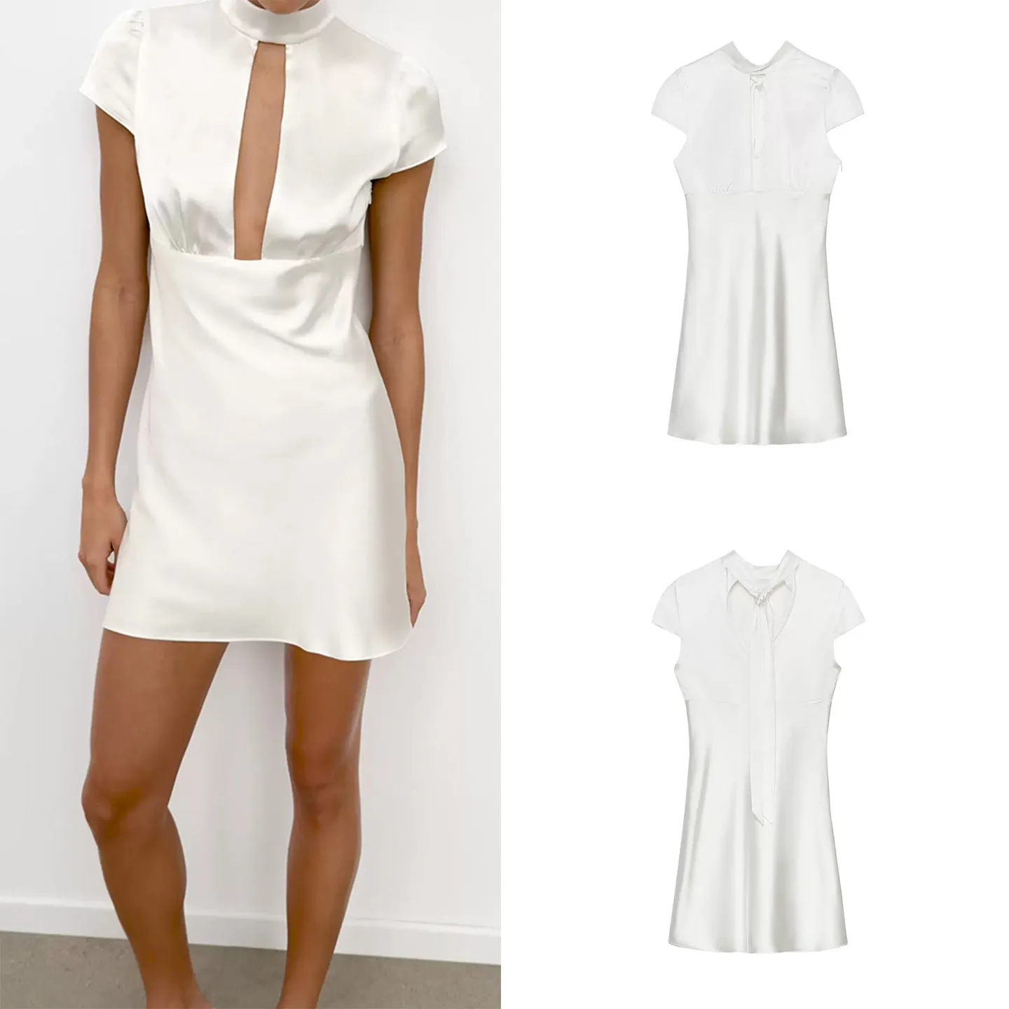 Elegant Hollow out Short Sleeve Stand Collar Summer Dress Women's Fashion City Commute Daily Wear ZADATA 2026 New Arrival
Elegant Hollow out Short Sleeve Stand Collar Summer Dress Women's Fashion City Commute Daily Wear ZADATA 2026 New Arrival