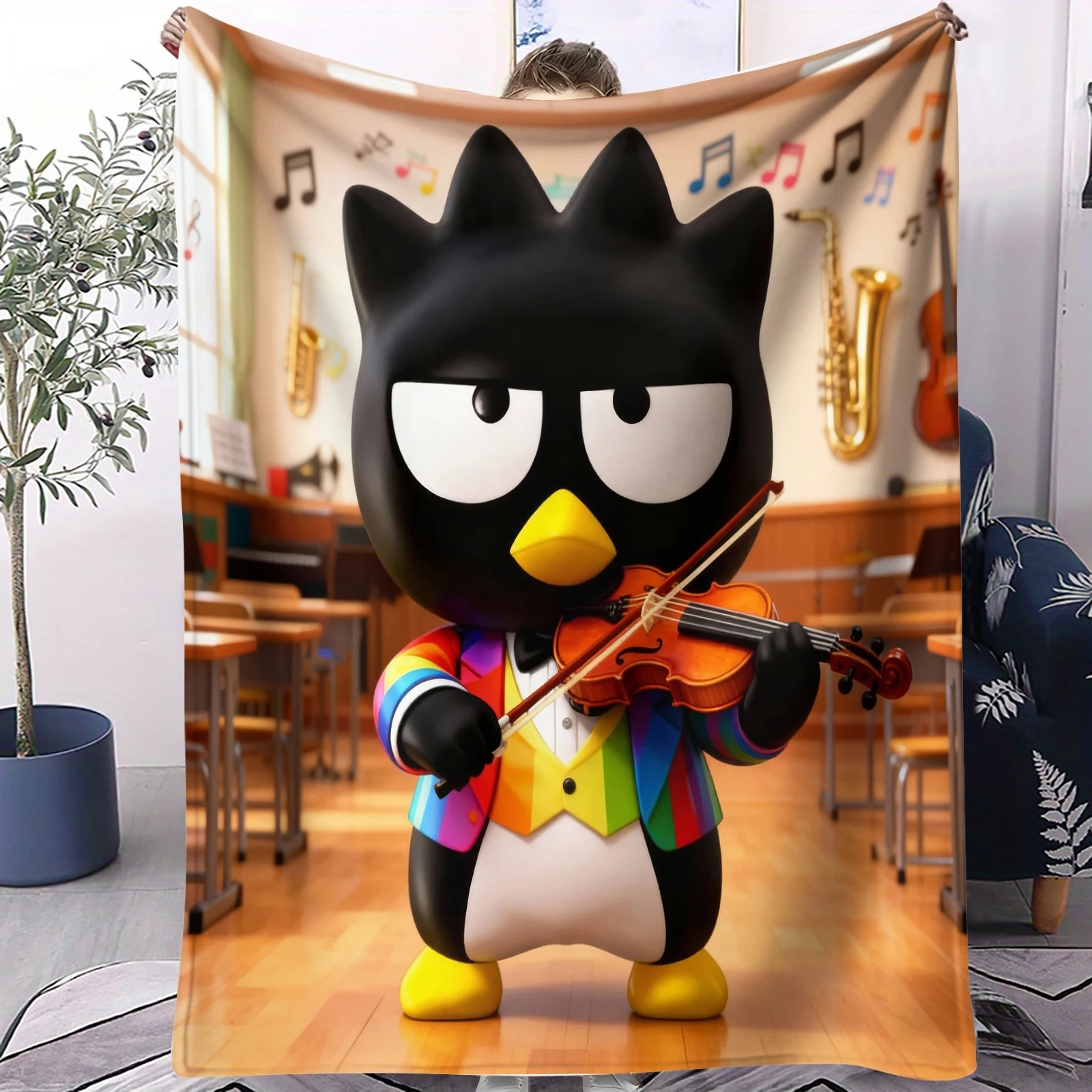 Sanrio Badtz-Maru Cartoon Blanket Soft and Comfortable Home Travel Adult and Child Warm Blanket Warm Softs Cute Nap Blankets
Sanrio Badtz-Maru Cartoon Blanket Soft and Comfortable Home Travel Adult and Child Warm Blanket Warm Softs Cute Nap Blankets