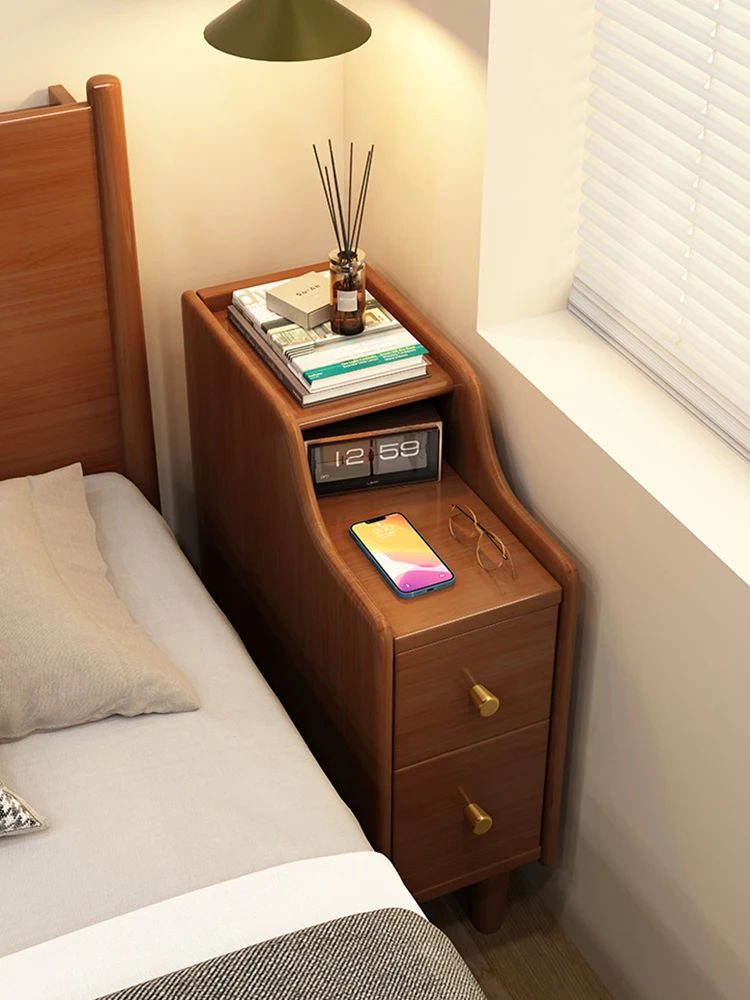 Ultra-narrow Wooden Nightstand With Drawer Household Bedside Storage Cabinet Living Room Modern Sofa Side Rack Home Furniture
Ultra-narrow Wooden Nightstand With Drawer Household Bedside Storage Cabinet Living Room Modern Sofa Side Rack Home Furniture