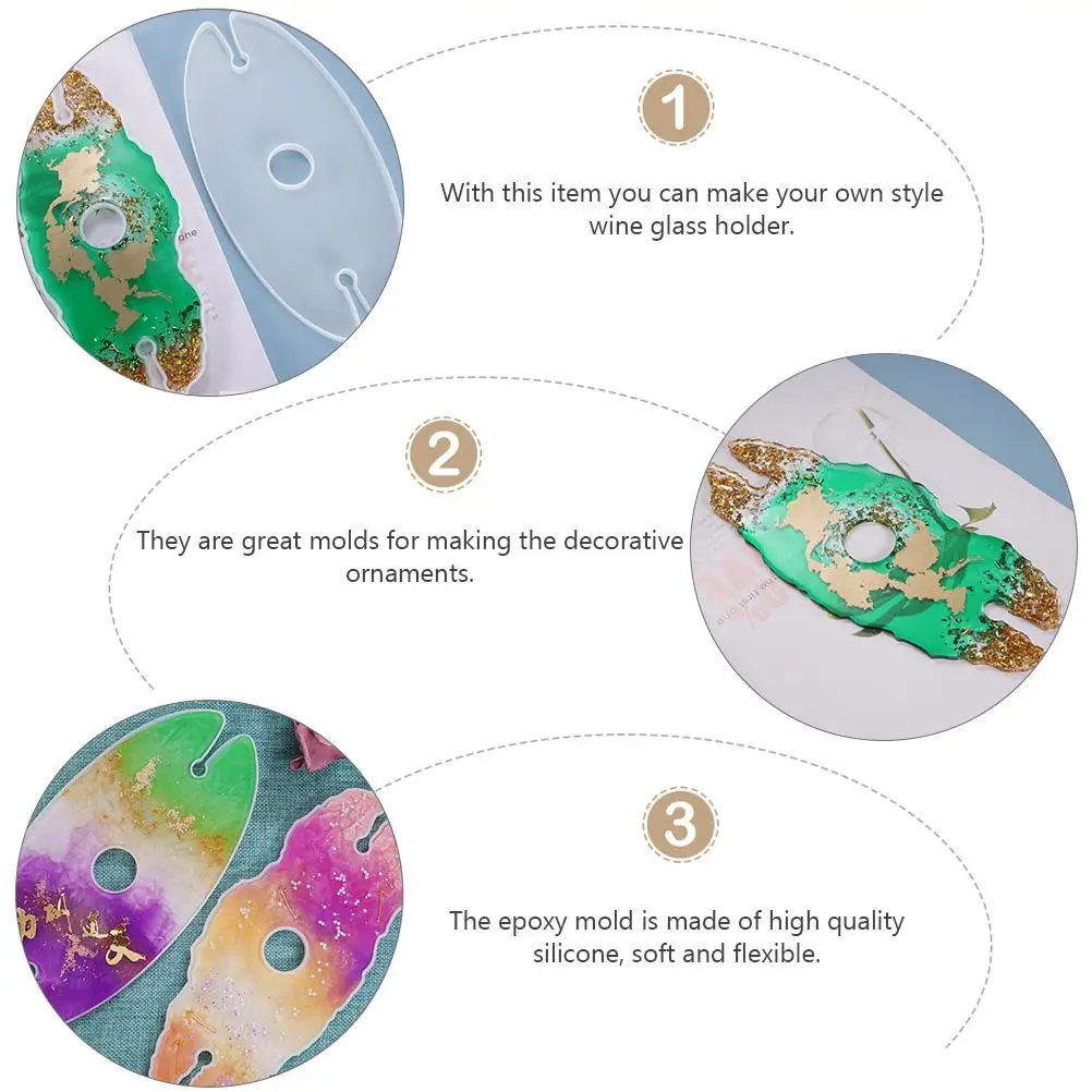 2Pcs Crystal Resin Mold DIY Silicone Glass Holder Irregular Shape Craft Accessories Craft Accessory Reusable
2Pcs Crystal Resin Mold DIY Silicone Glass Holder Irregular Shape Craft Accessories Craft Accessory Reusable