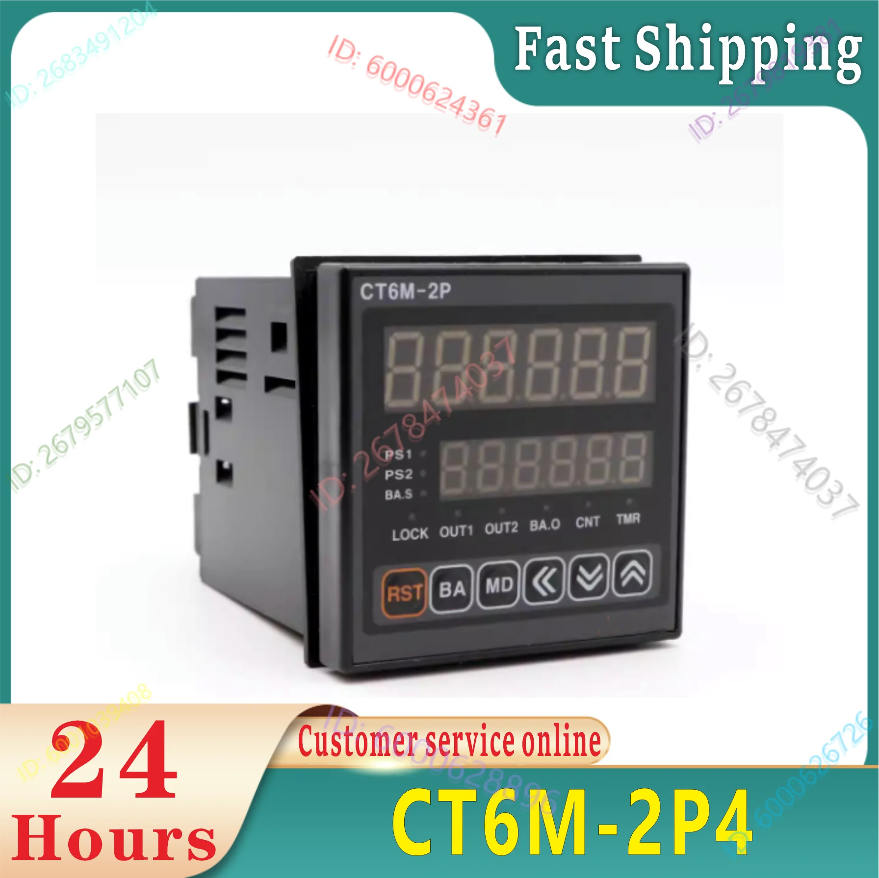 New genuine multifunctional timer counter CT6M-2P4 (CT6-2P) 100-240VAC (50-60Hz)
New genuine multifunctional timer counter CT6M-2P4 (CT6-2P) 100-240VAC (50-60Hz)