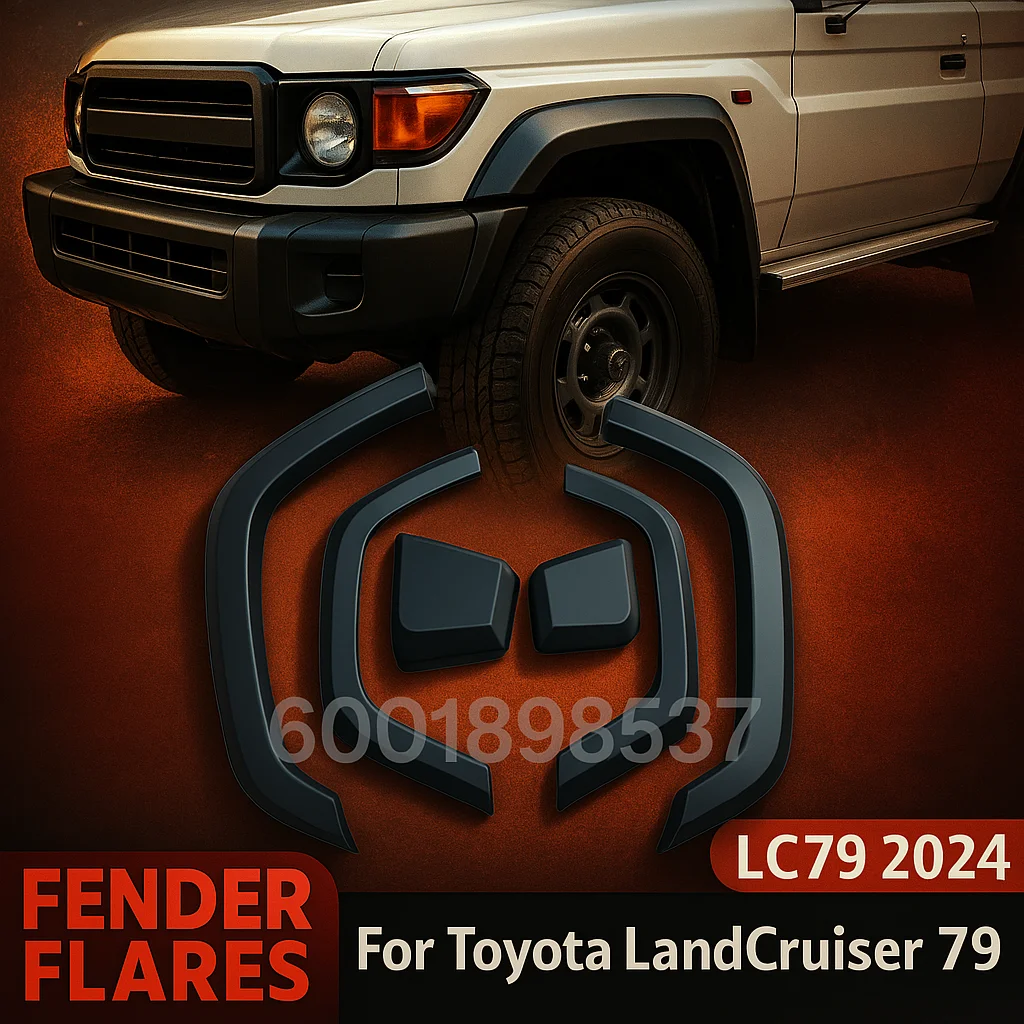 Fender Flares Wheel Arch for Toyota LandCruiser 79 LC79 2024 Mudguards Double Cabin Pickup Off road Car Accessories
Fender Flares Wheel Arch for Toyota LandCruiser 79 LC79 2024 Mudguards Double Cabin Pickup Off road Car Accessories