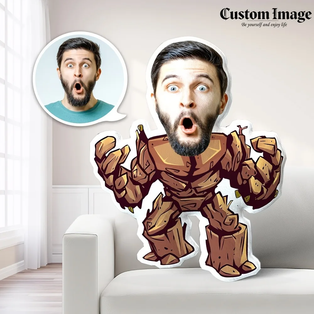 Funny Expression Custom Cushion, Wooden Character Face Pillow, Personalized Design, Interesting Home Decor & Gift
Funny Expression Custom Cushion, Wooden Character Face Pillow, Personalized Design, Interesting Home Decor & Gift