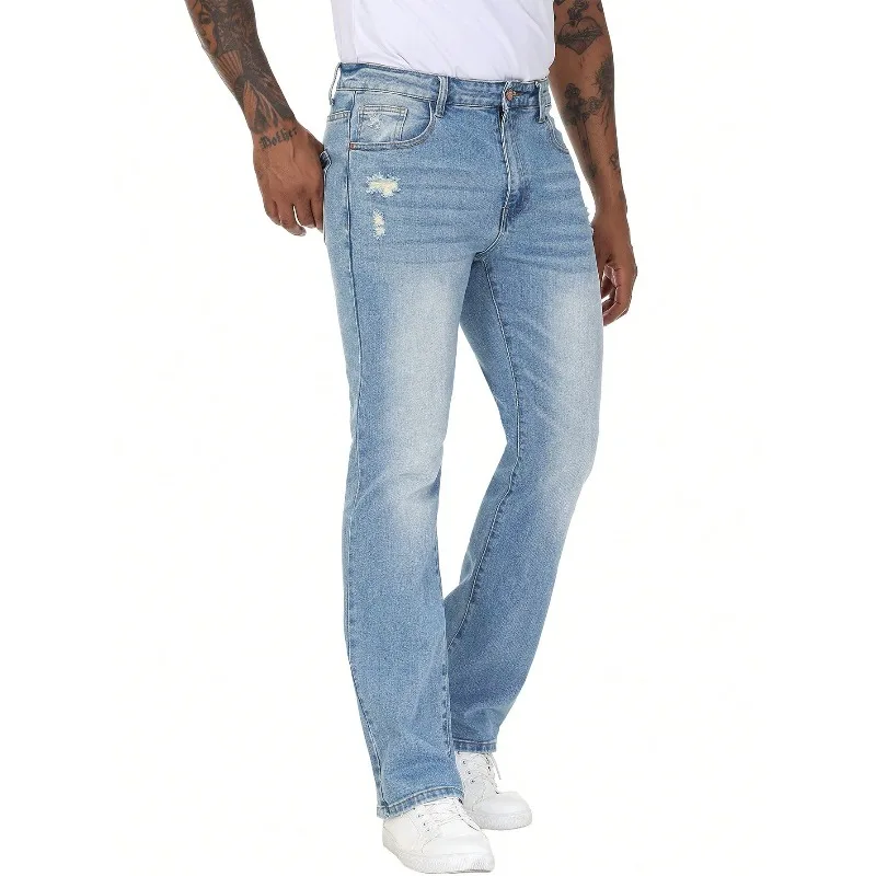 2026 Men's Bootcut Jeans Slight Stretch Washed Denim Pants With Minor Ripped Detail Vintage 70s Retro Streetwear Casual Style
2026 Men's Bootcut Jeans Slight Stretch Washed Denim Pants With Minor Ripped Detail Vintage 70s Retro Streetwear Casual Style
