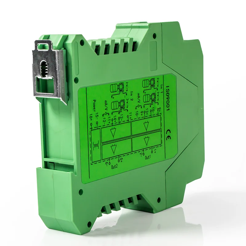 Analog Signal Isolator 4-20mA Signal Isolator Current Transmitter 2 In 2 Out Channel DC Signal Converter Isolator 0-10V 0-5V
Analog Signal Isolator 4-20mA Signal Isolator Current Transmitter 2 In 2 Out Channel DC Signal Converter Isolator 0-10V 0-5V