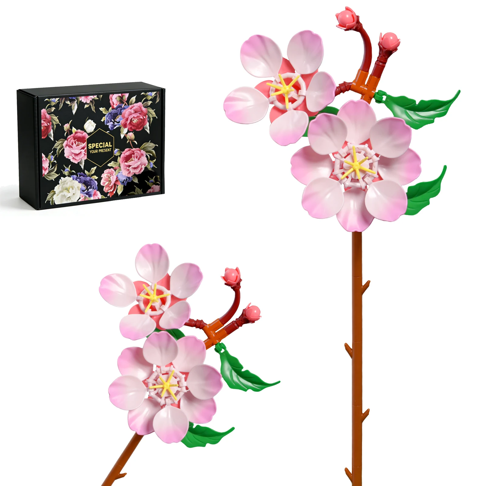 Weeping Crabapple Blossoms Building Block Bouquet Flowers Featuring Gradient Petal Details Ideal for Tabletop Display Home Deco
Weeping Crabapple Blossoms Building Block Bouquet Flowers Featuring Gradient Petal Details Ideal for Tabletop Display Home Deco