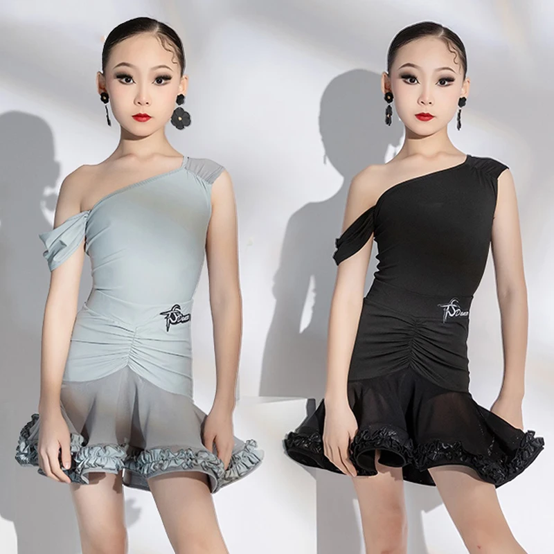 Kids Latin Dance Clothes Girls Mesh Ruffled Dress Set Cha Cha Rumba Samba Dance Practice Clothing Performance Dresses DNV22277
Kids Latin Dance Clothes Girls Mesh Ruffled Dress Set Cha Cha Rumba Samba Dance Practice Clothing Performance Dresses DNV22277
