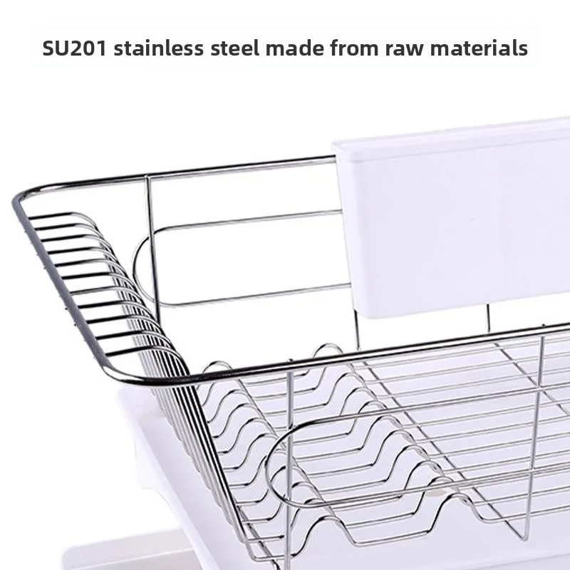 Stainless Steel Kitchen Sink Dish Drainer Single Layer Rack Bowl Utensil Drainage Storage Shelf Home Use Dishware Holder
Stainless Steel Kitchen Sink Dish Drainer Single Layer Rack Bowl Utensil Drainage Storage Shelf Home Use Dishware Holder