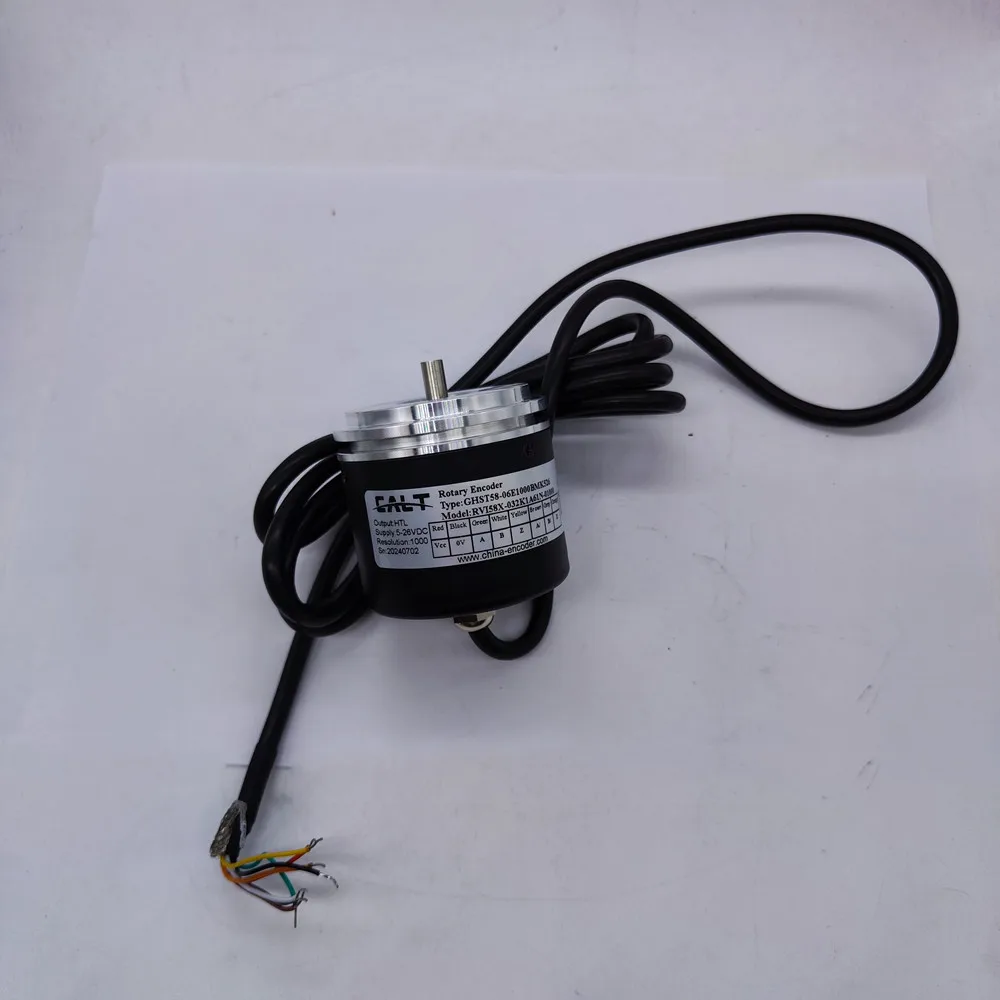 New 1000ppr Incremental Encoder GHST58-06E1000BMK526 Solid Shaft HTL Output
New 1000ppr Incremental Encoder GHST58-06E1000BMK526 Solid Shaft HTL Output