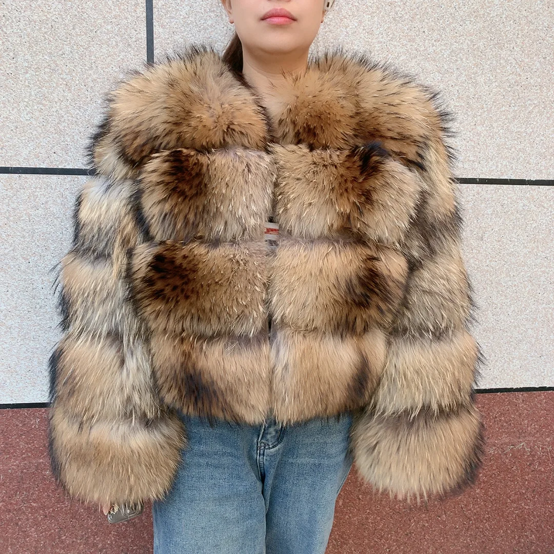 Natural Real Raccoon Fur Coat Women's Winter Warmth 100% Real Fur Coat High Quality Raccoon Fur jacket Multiple Styles
Natural Real Raccoon Fur Coat Women's Winter Warmth 100% Real Fur Coat High Quality Raccoon Fur jacket Multiple Styles