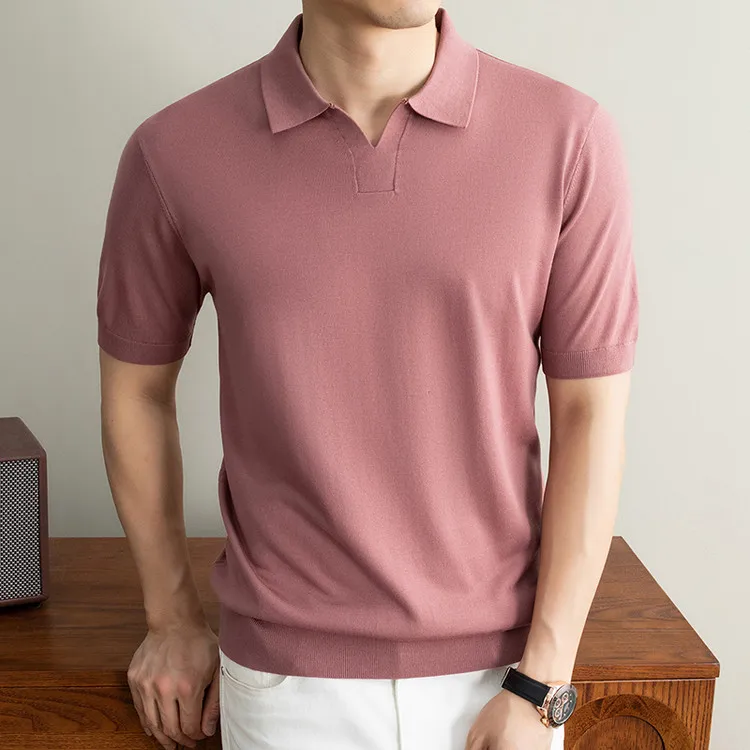 Good Breathable Lyocell 100% Knit Polo shirt Men 2026 Spring Summer Knitwear Short Sleeve Clothes Knitting T-shirt
Good Breathable Lyocell 100% Knit Polo shirt Men 2026 Spring Summer Knitwear Short Sleeve Clothes Knitting T-shirt